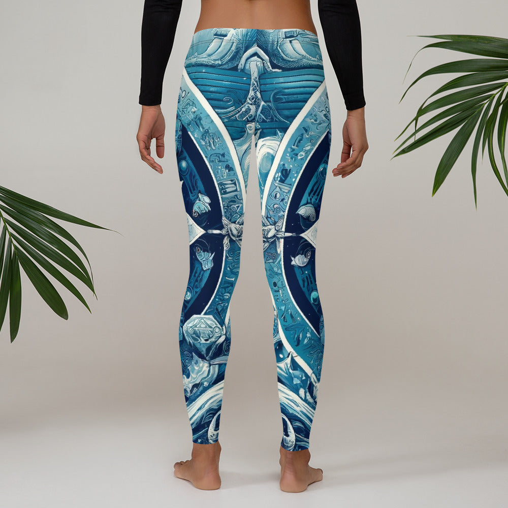 Leggings - Mandala Blue