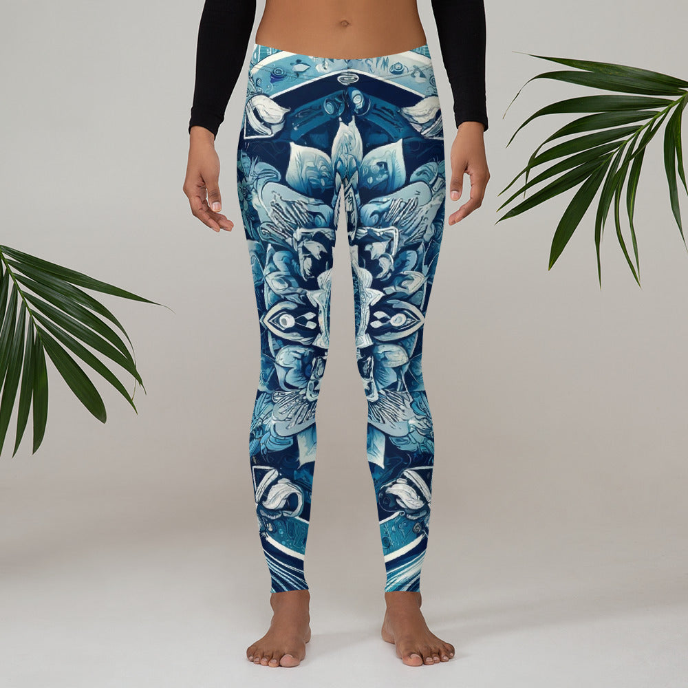 Leggings - Mandala Blue