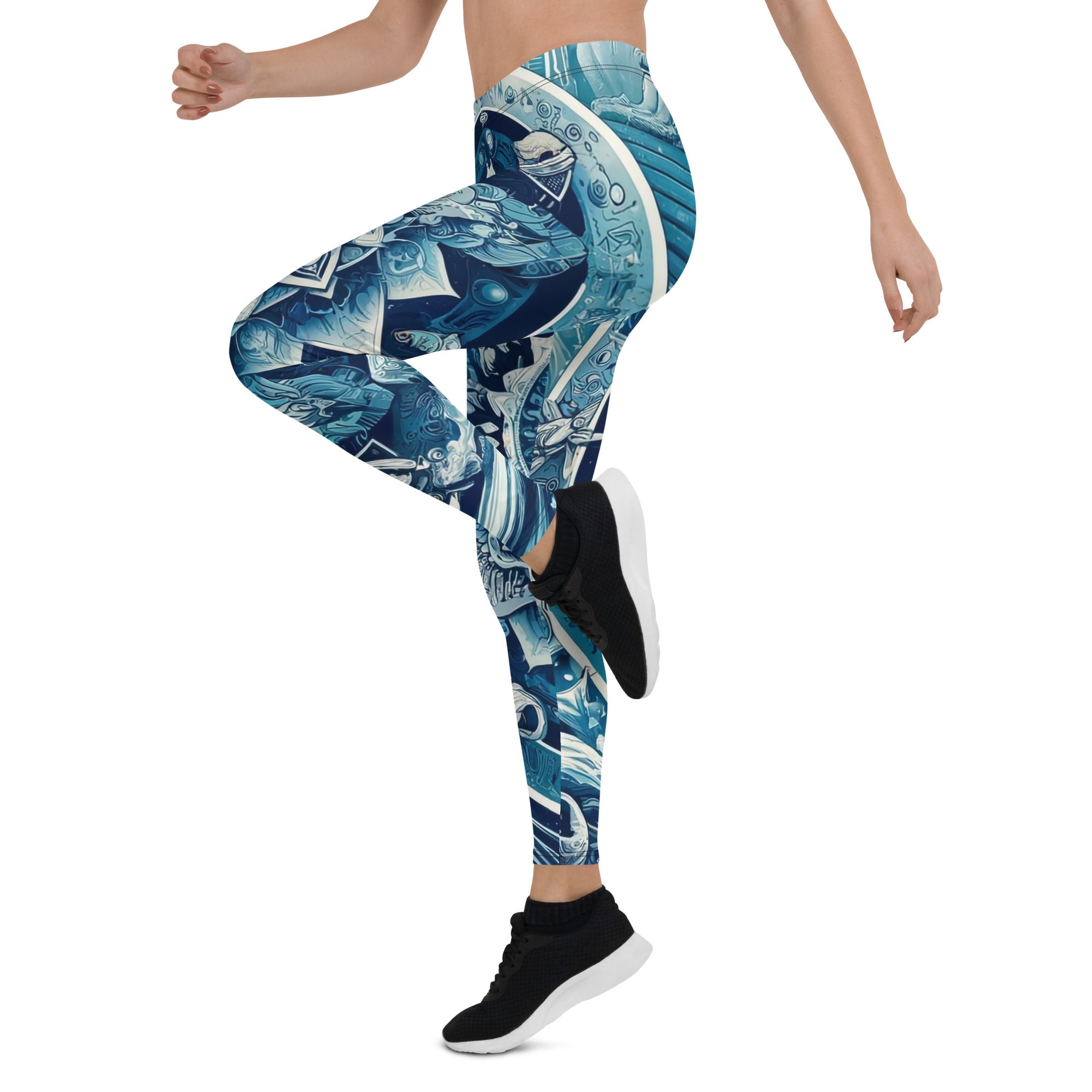 Leggings - Mandala Blue